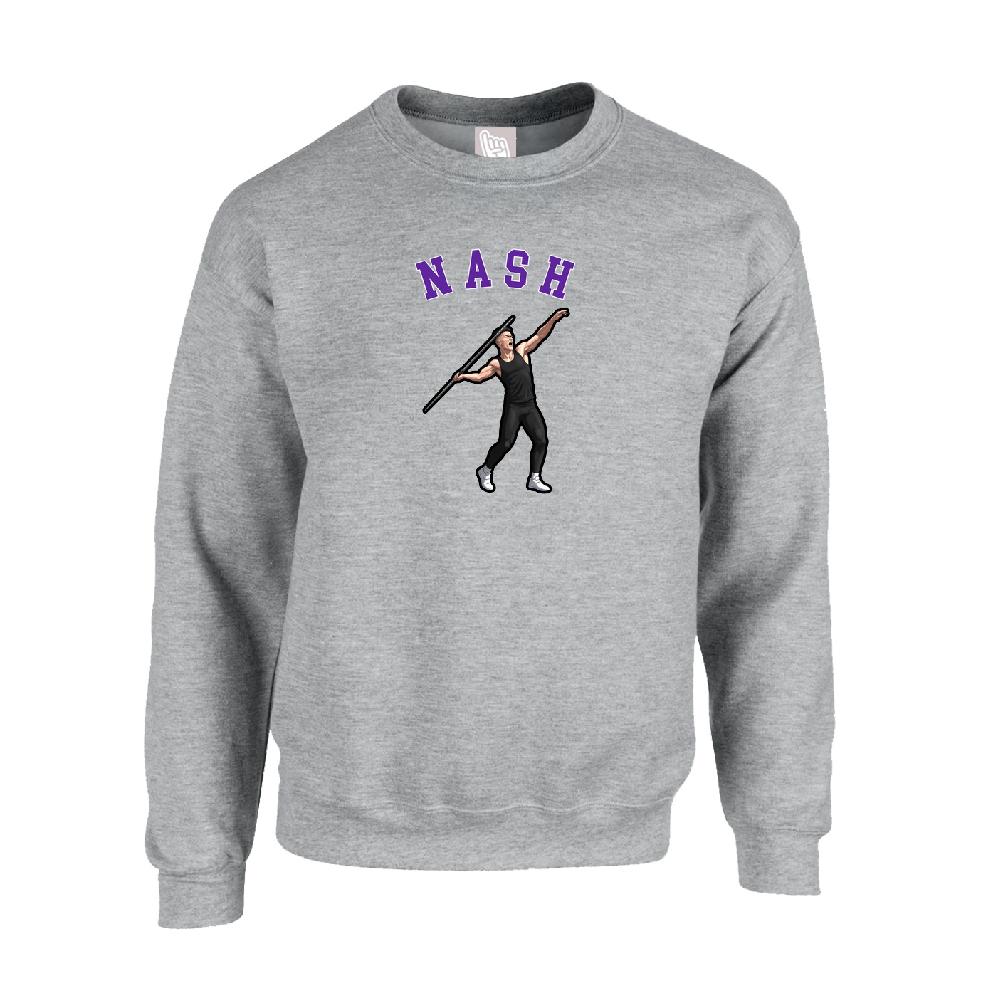 Fleece Crew — Shirsey Arch in Grey
