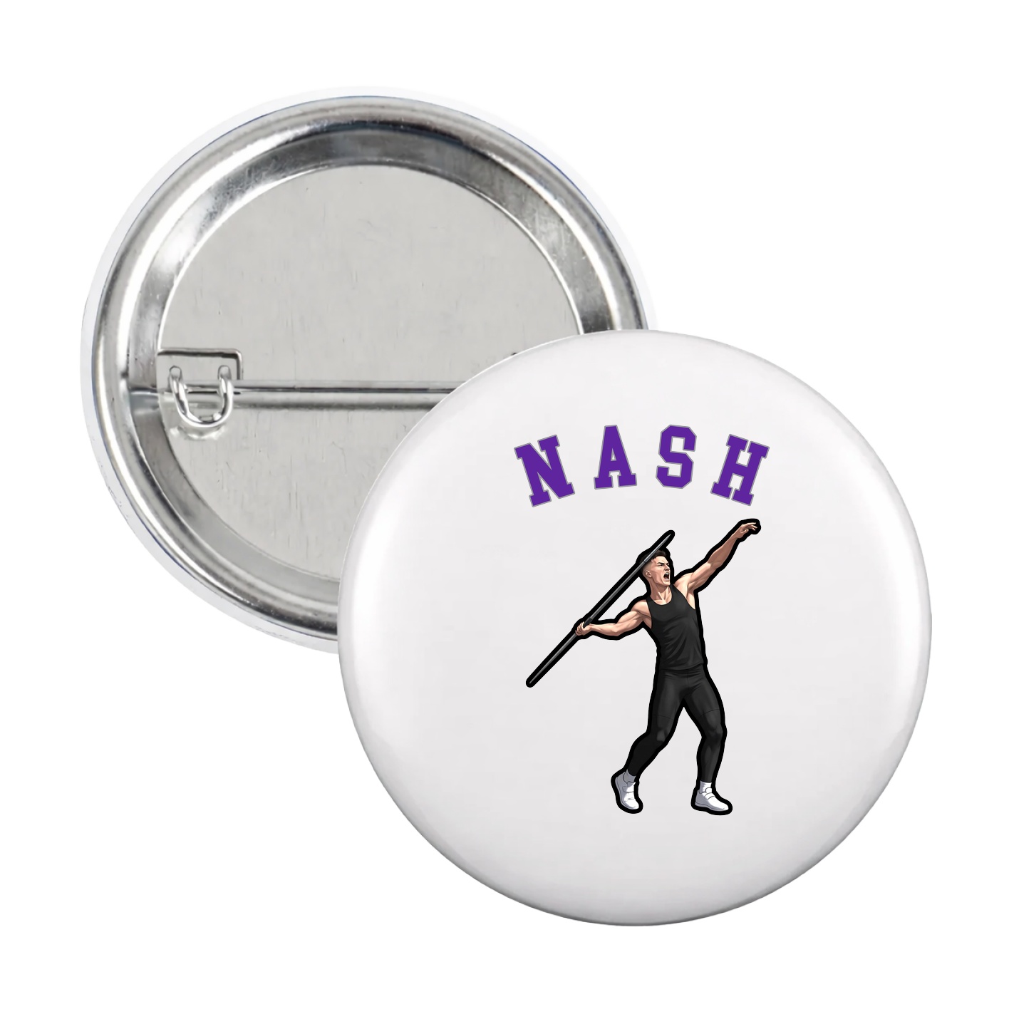 Game Day Button — Shirsey Arch in White