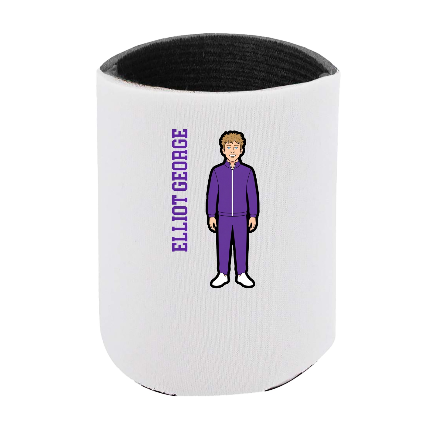 Can Holder — Name Vertical in White