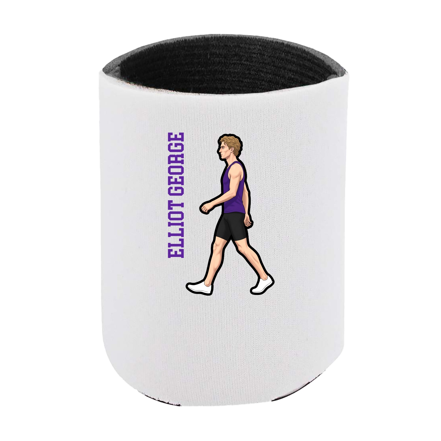 Can Holder — Name Vertical in White