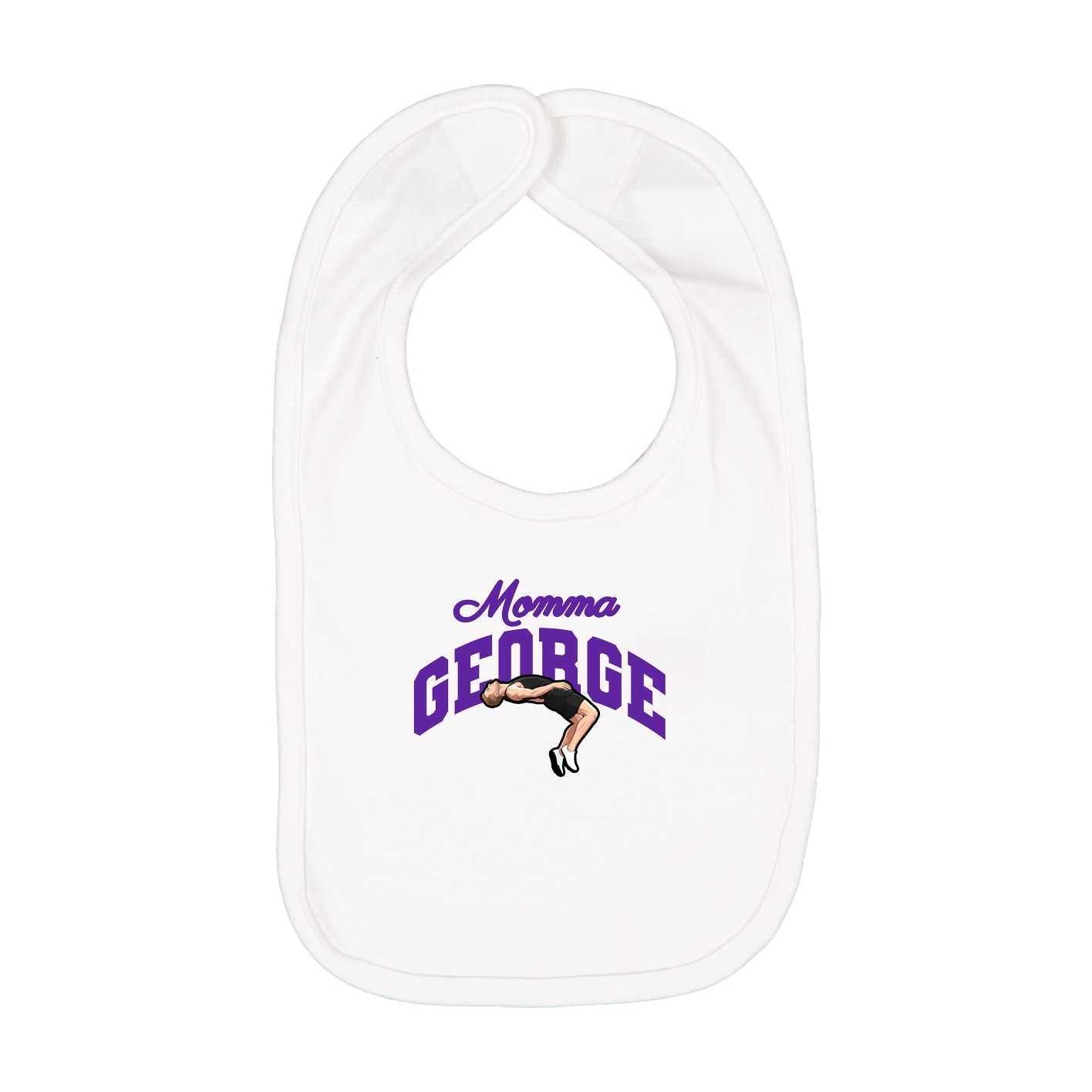 Infant Bib — Mothers Day Arch in White