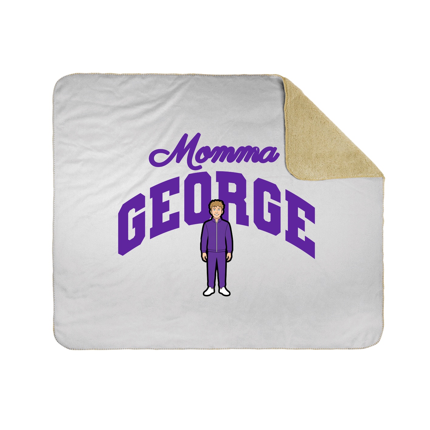 Throw Blanket — Mothers Day Arch in White