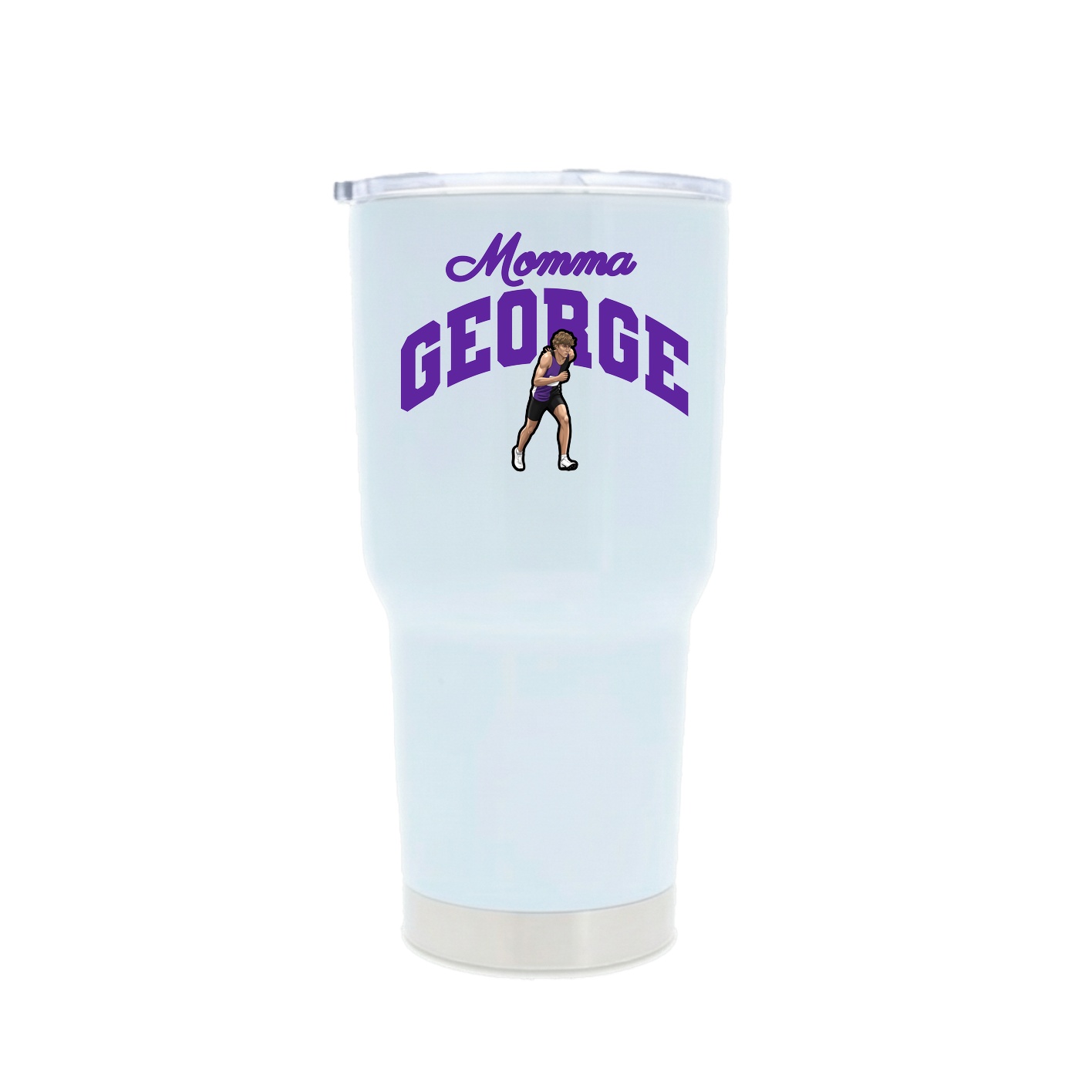 30oz Stainless Steel Tumbler — Mothers Day Arch in White