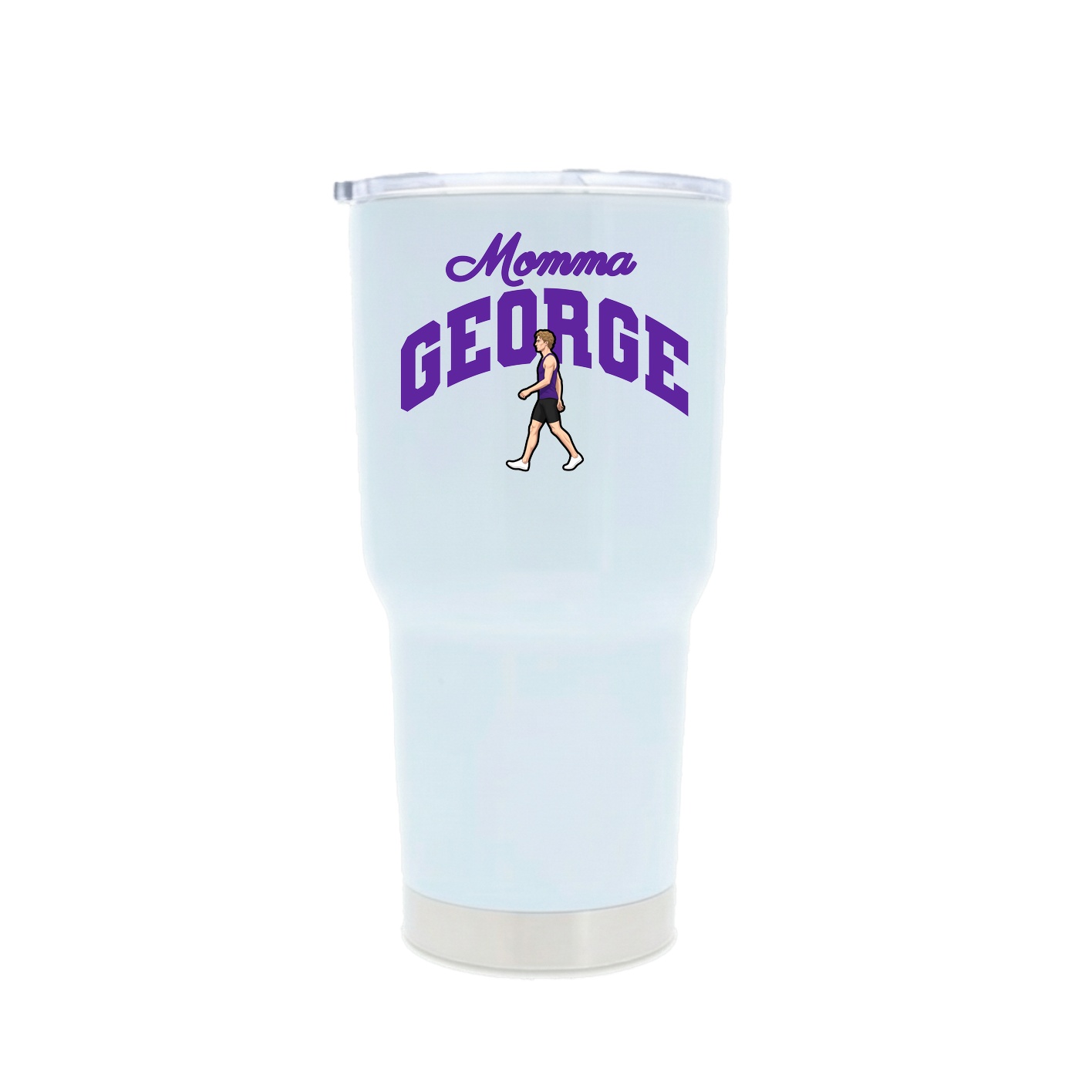 30oz Stainless Steel Tumbler — Mothers Day Arch in White