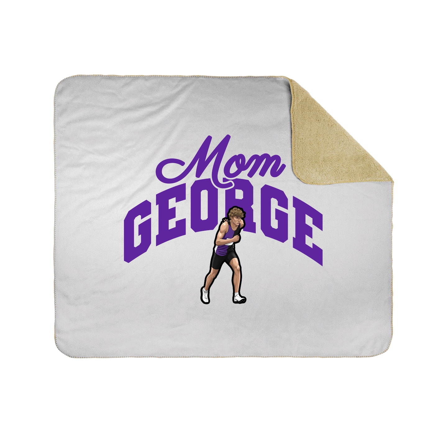 Throw Blanket — Mothers Day Arch in White