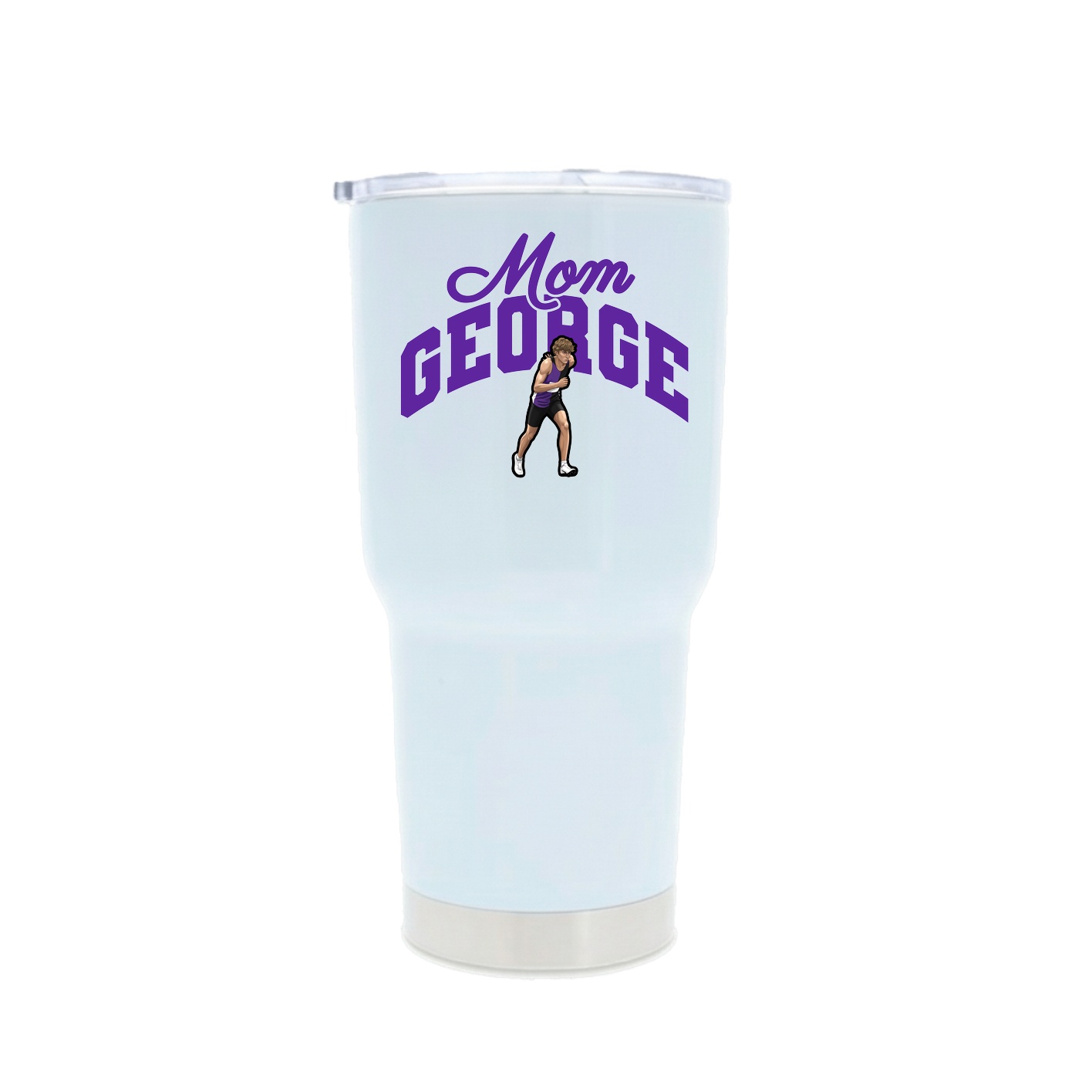 30oz Stainless Steel Tumbler — Mothers Day Arch in White