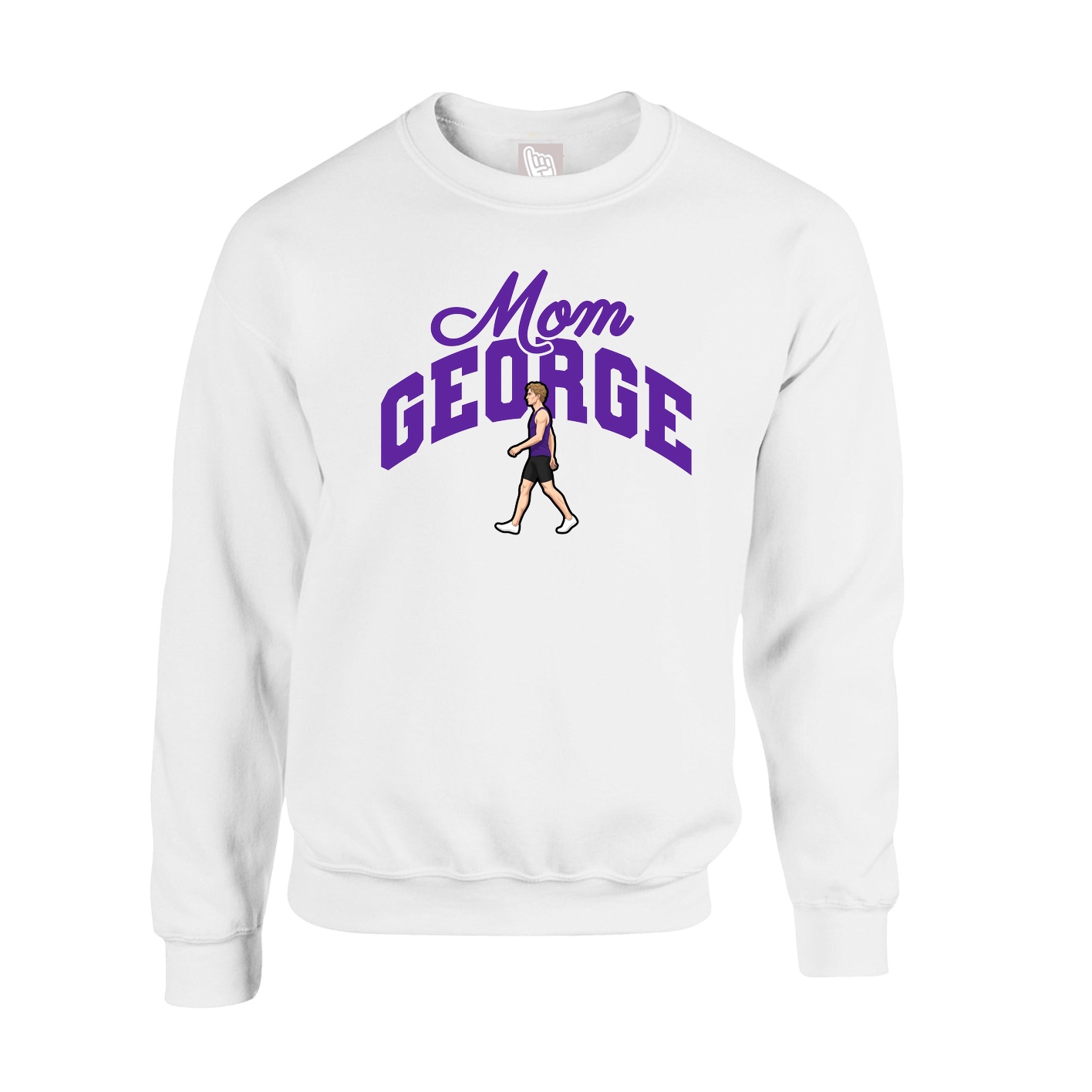 Fleece Crew — Mothers Day Arch in White