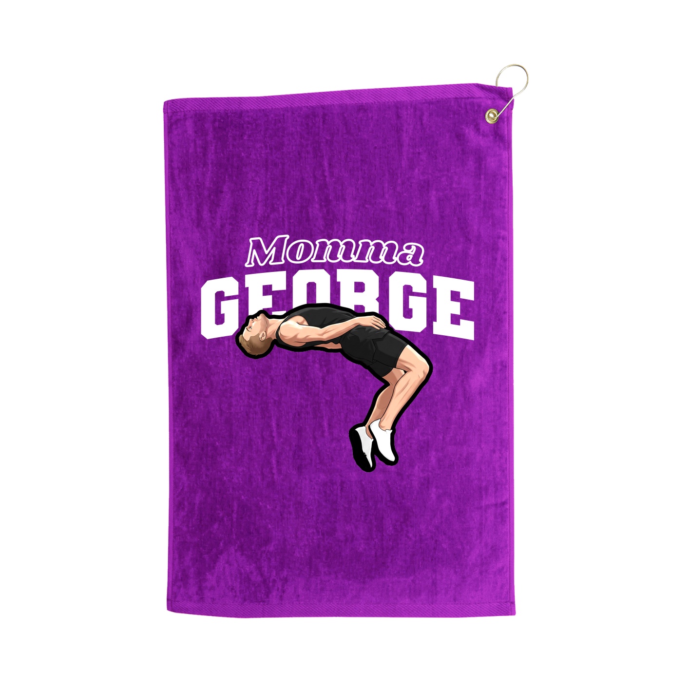Golf Towel — Mothers Day Block in Purple