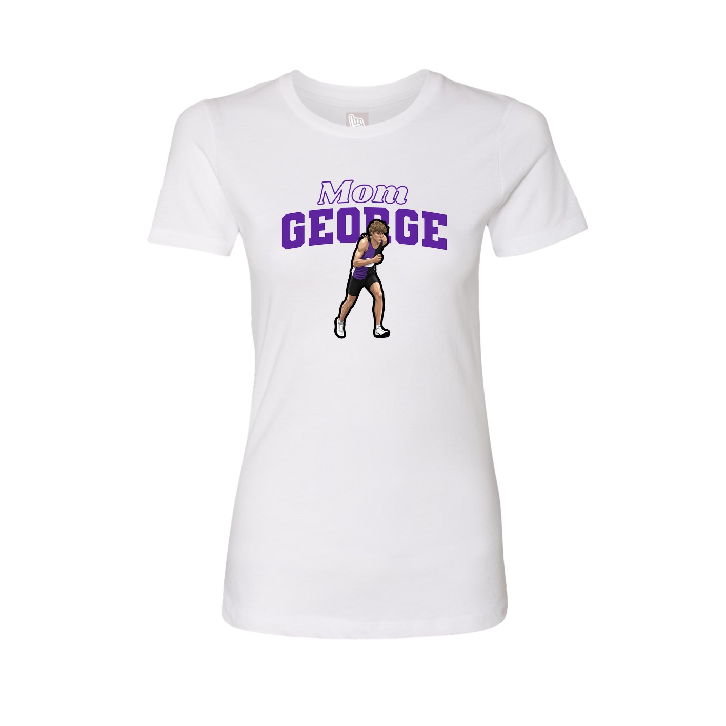 Womens Tee — Mothers Day Block in White