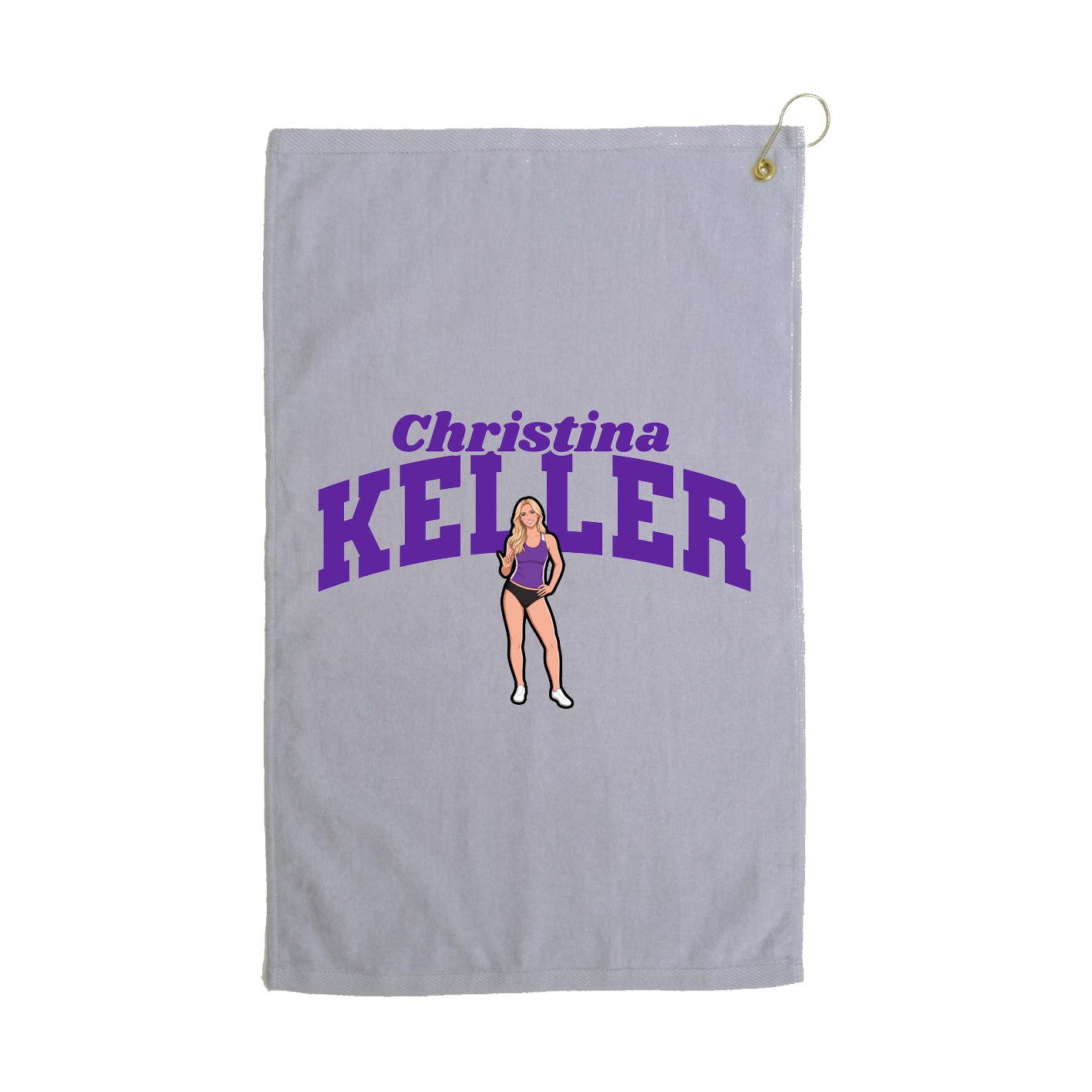 Golf Towel — Signature Arch in Grey