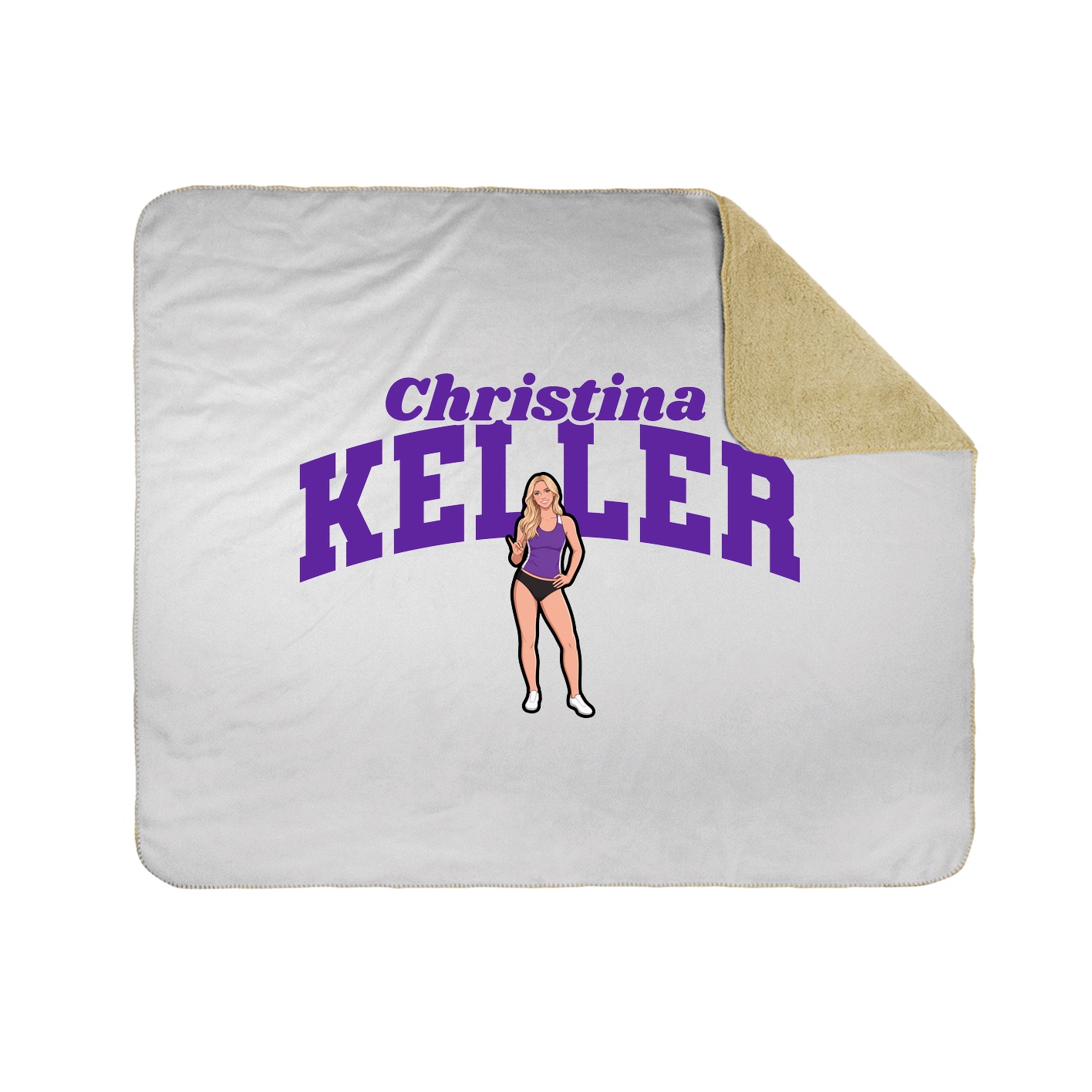 Throw Blanket — Signature Arch in White
