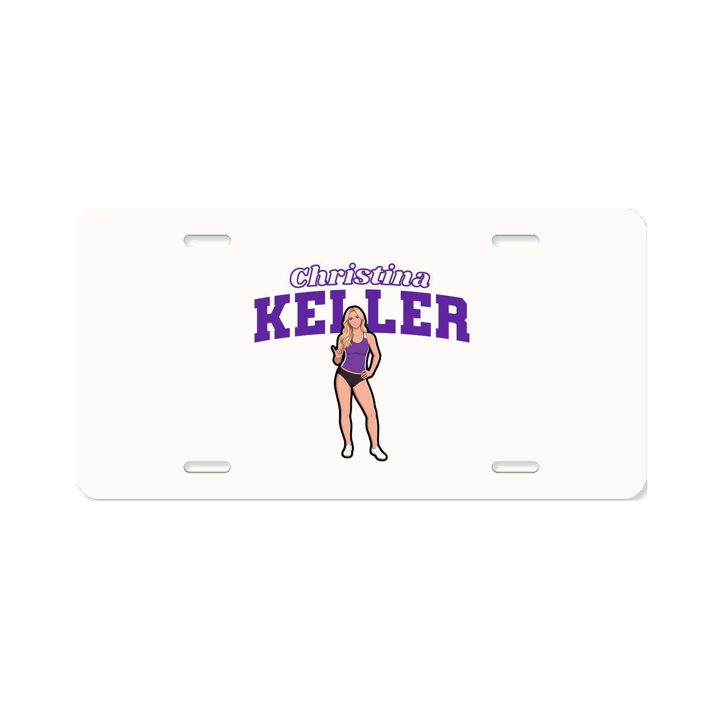 License Plate — Name Arch in Classic