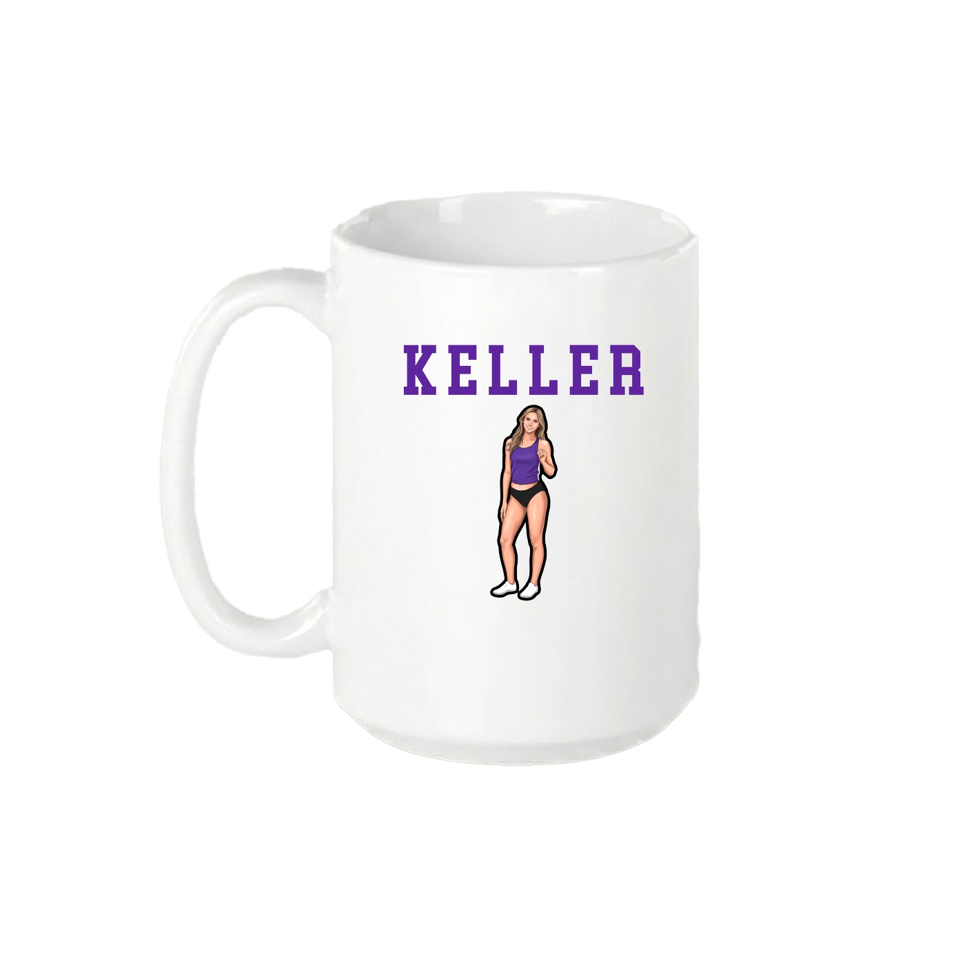15oz Coffee Mug — Shirsey in White