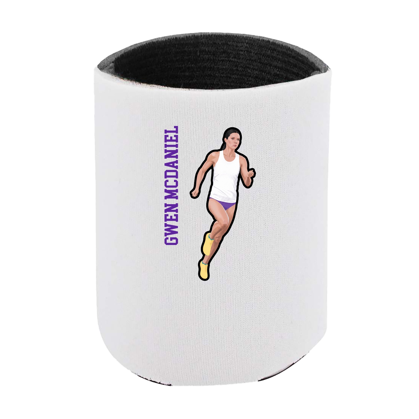 Can Holder — Name Vertical in White