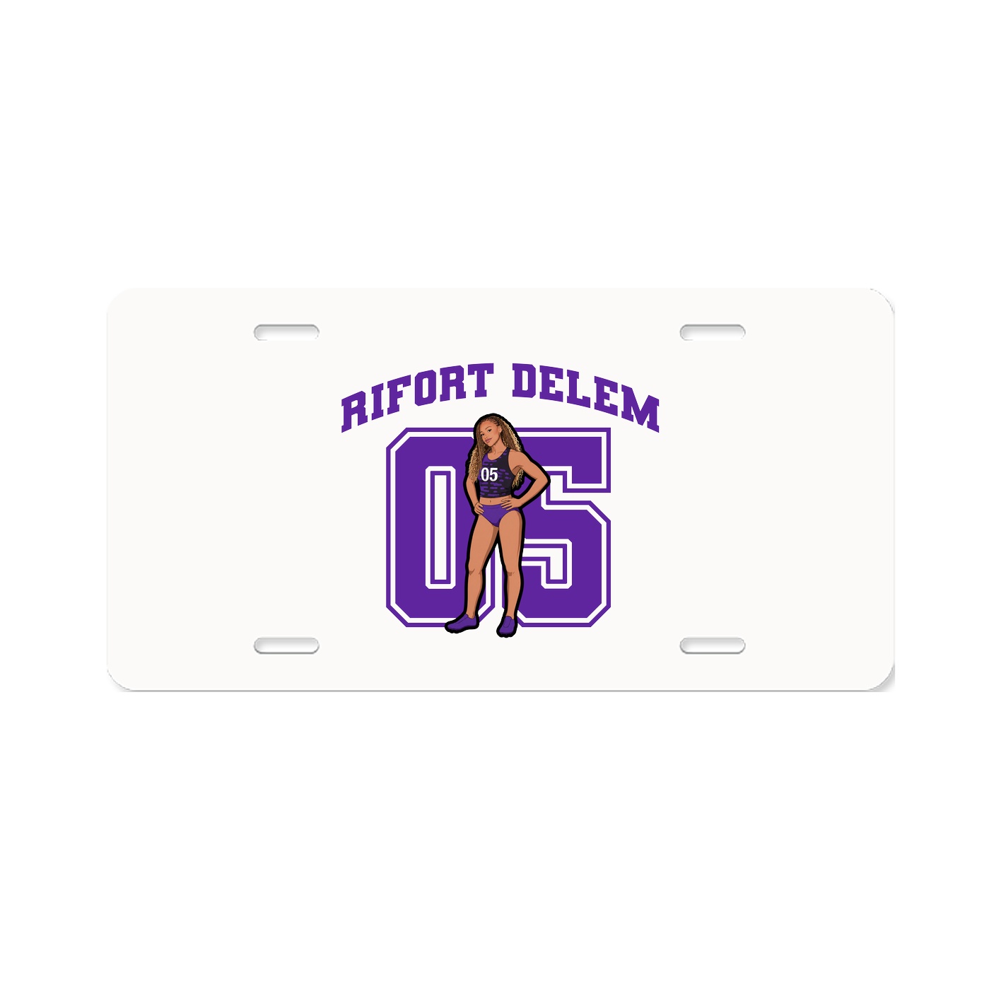 License Plate — Number in Classic
