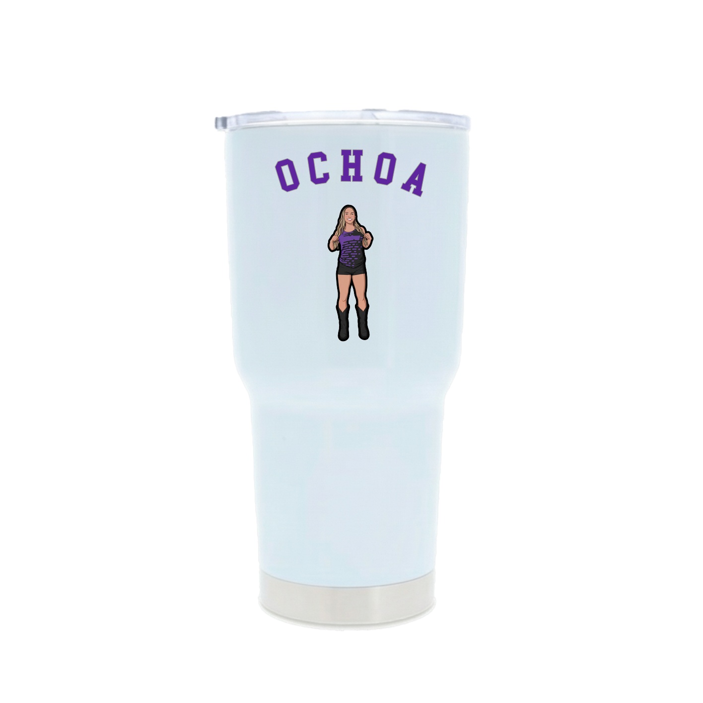 30oz Stainless Steel Tumbler — Shirsey Arch in White