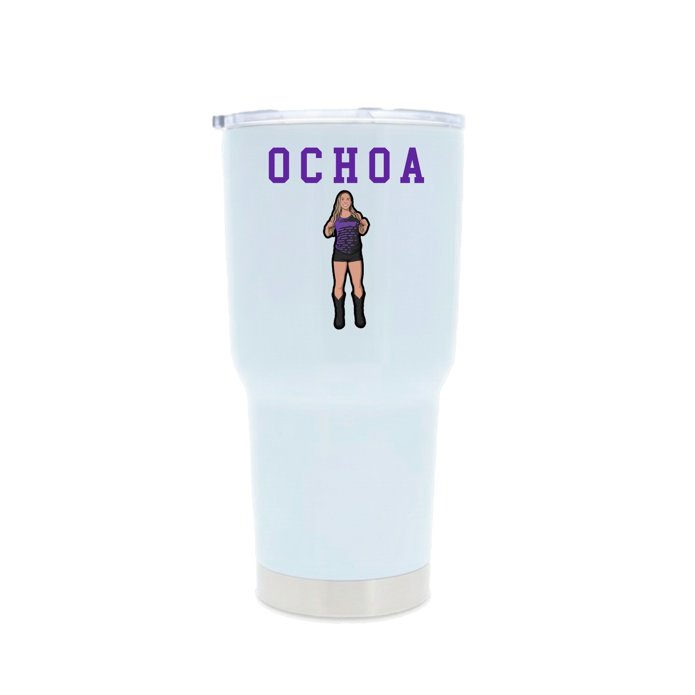 30oz Stainless Steel Tumbler — Shirsey in White