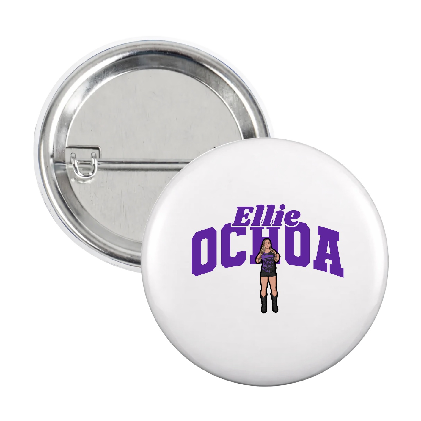 Game Day Button — Signature Arch in White
