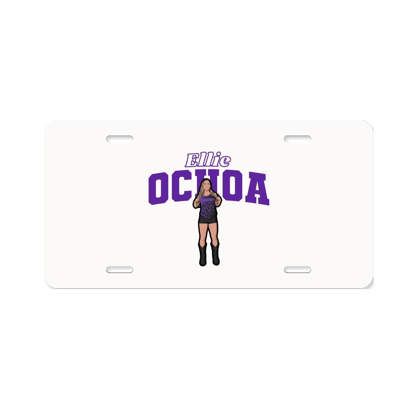 License Plate — Name Arch in Classic
