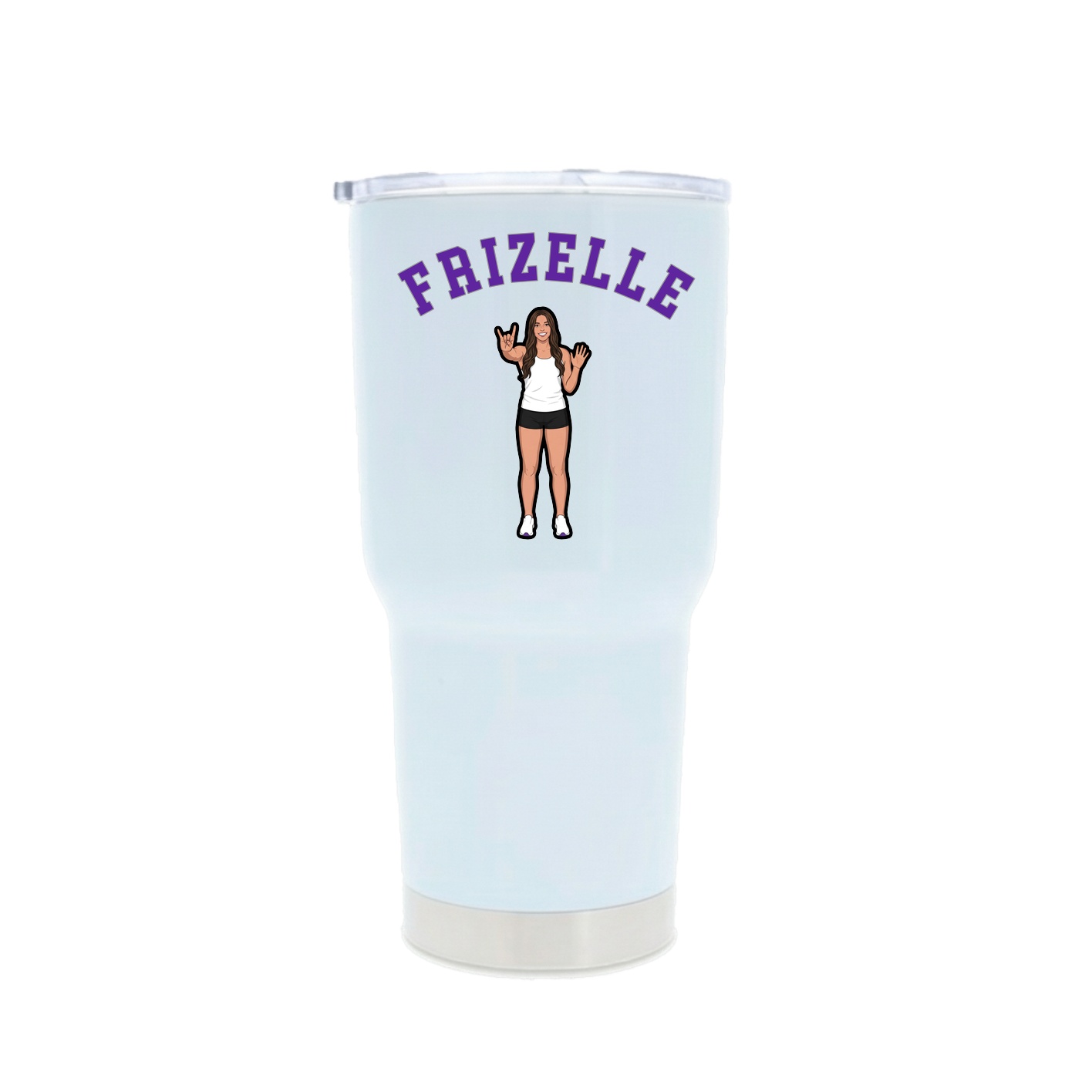30oz Stainless Steel Tumbler — Shirsey Arch in White