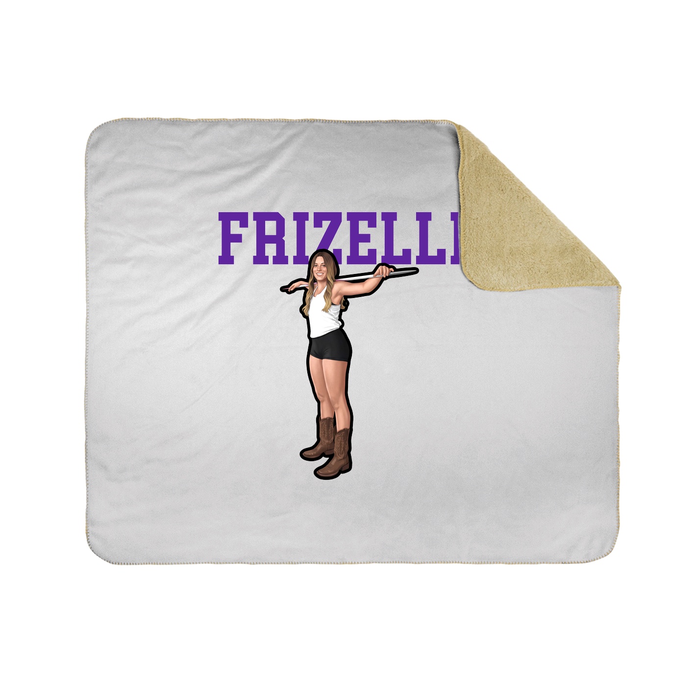 Throw Blanket — Shirsey in White