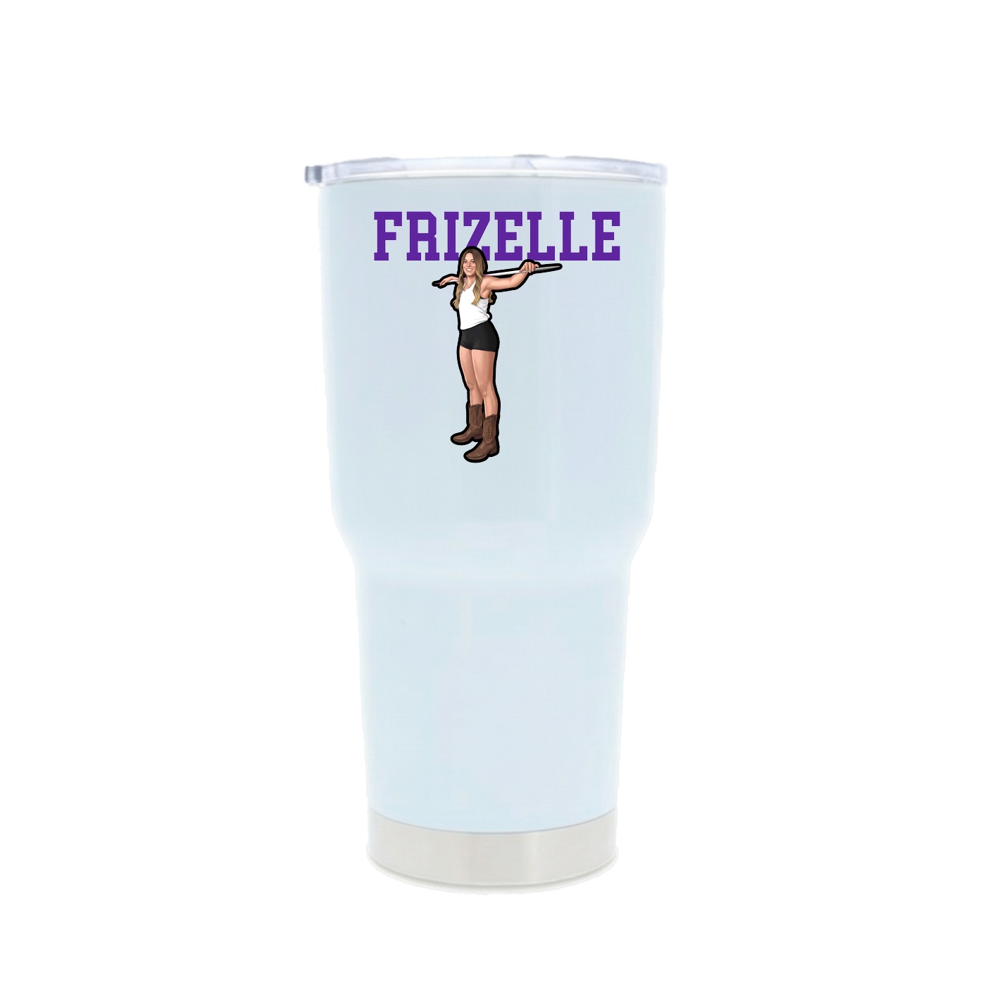 30oz Stainless Steel Tumbler — Shirsey in White
