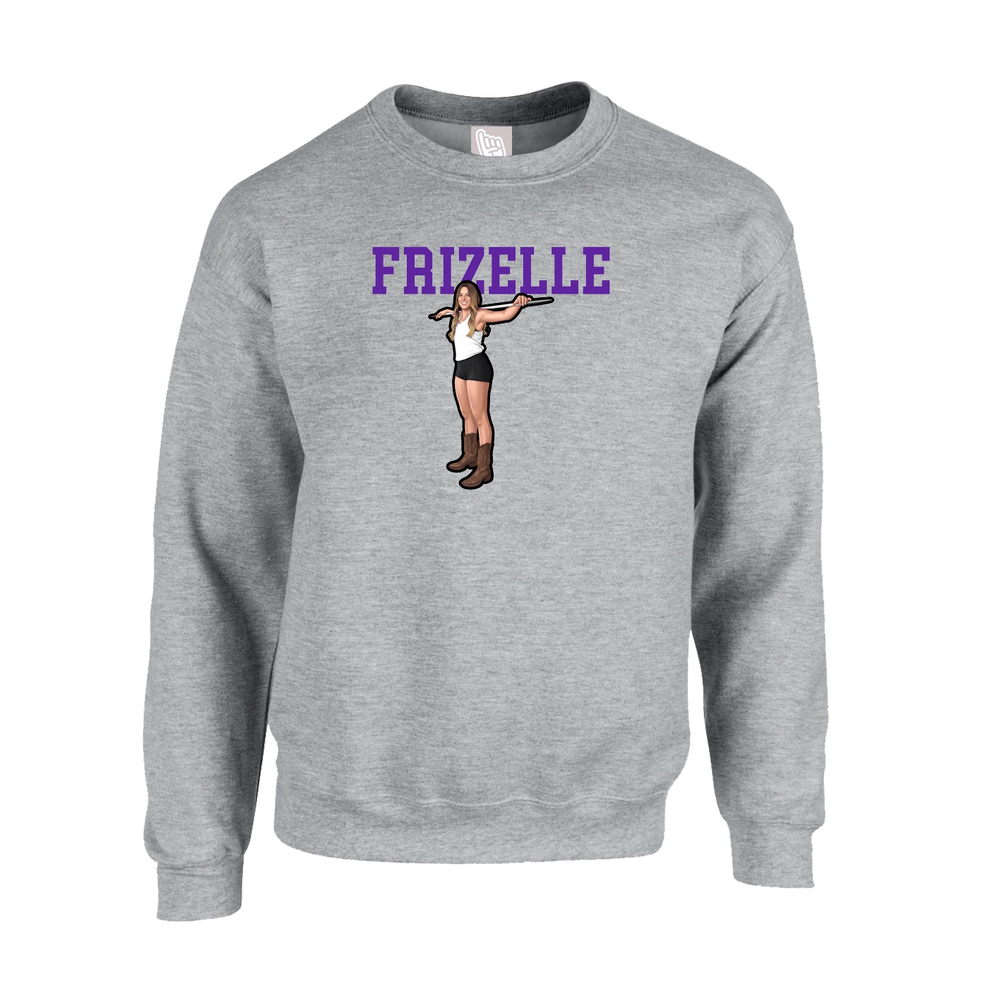 Fleece Crew — Shirsey in Grey