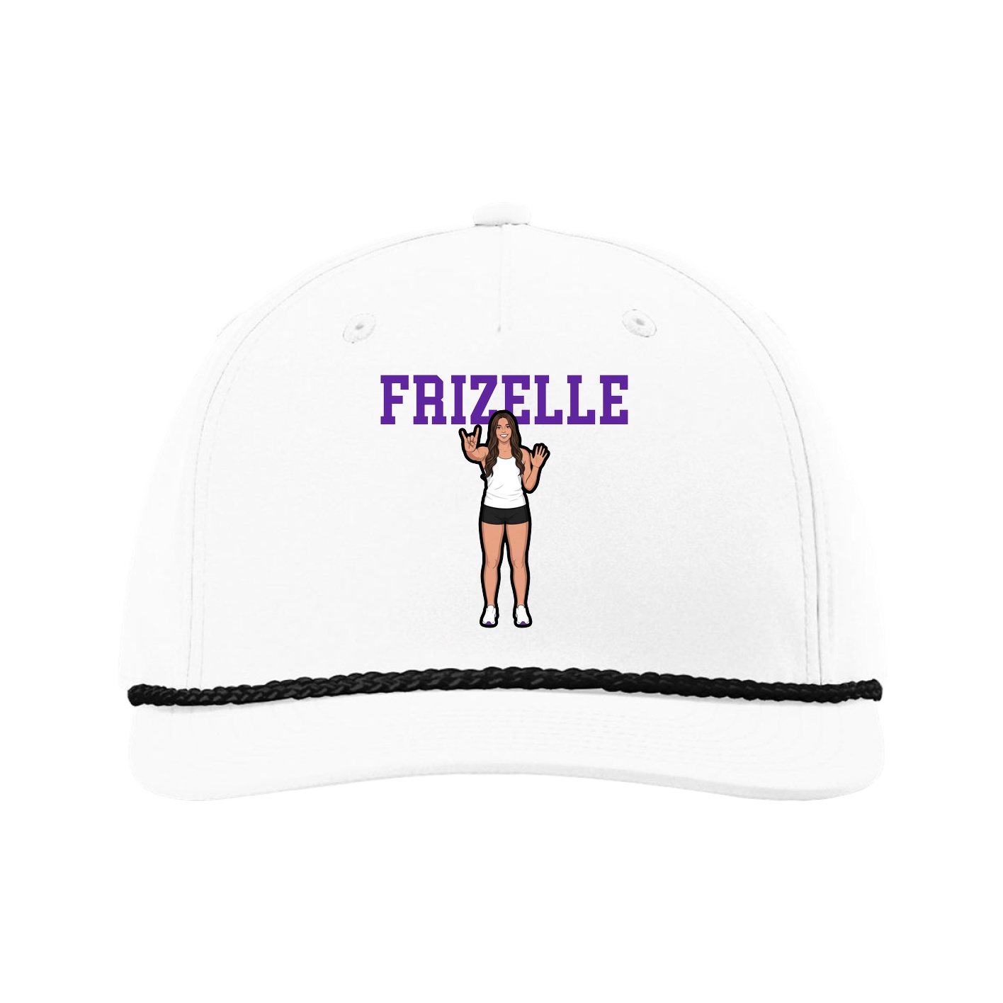 Five-Panel Classic Rope Cap — Shirsey in White