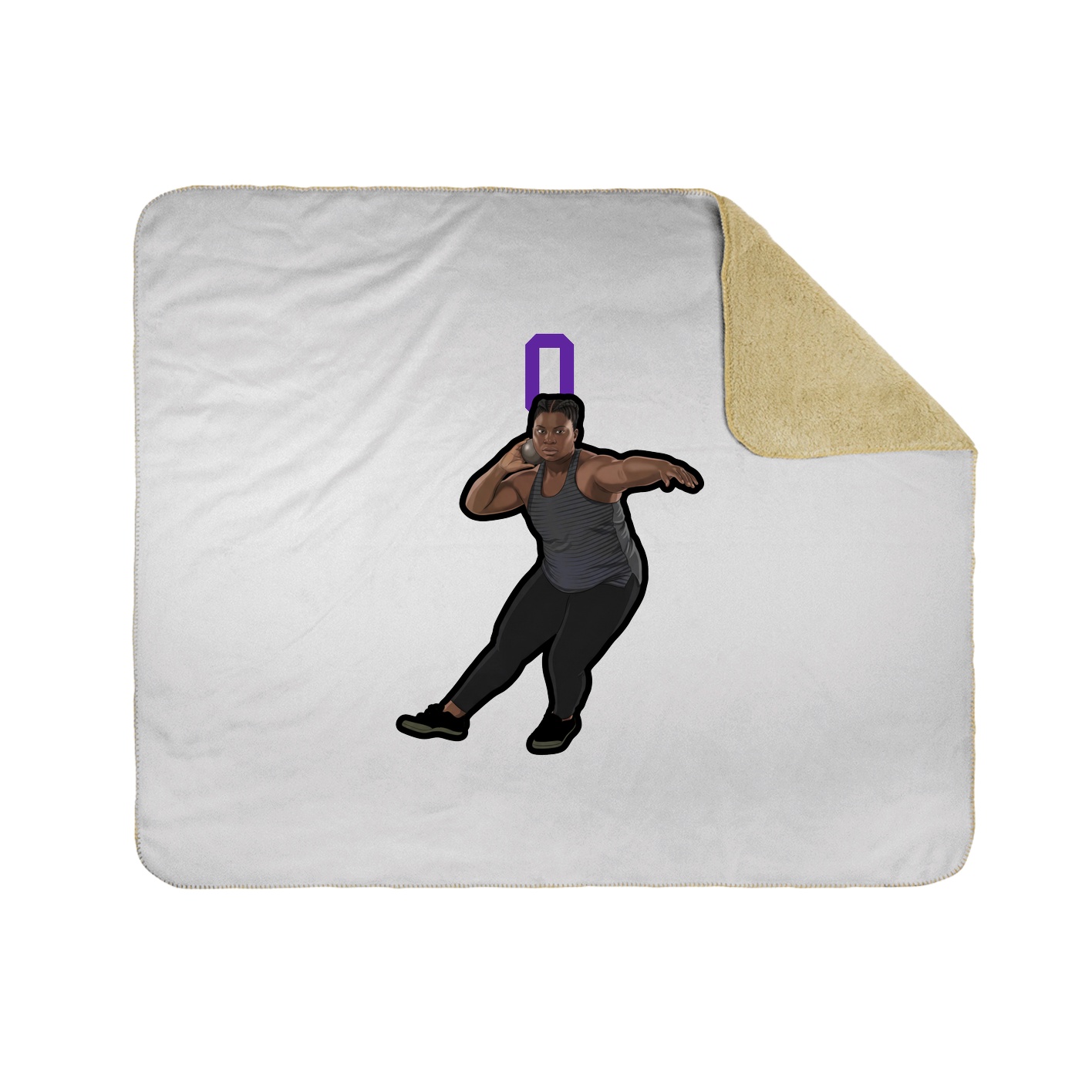 Throw Blanket — Shirsey in White