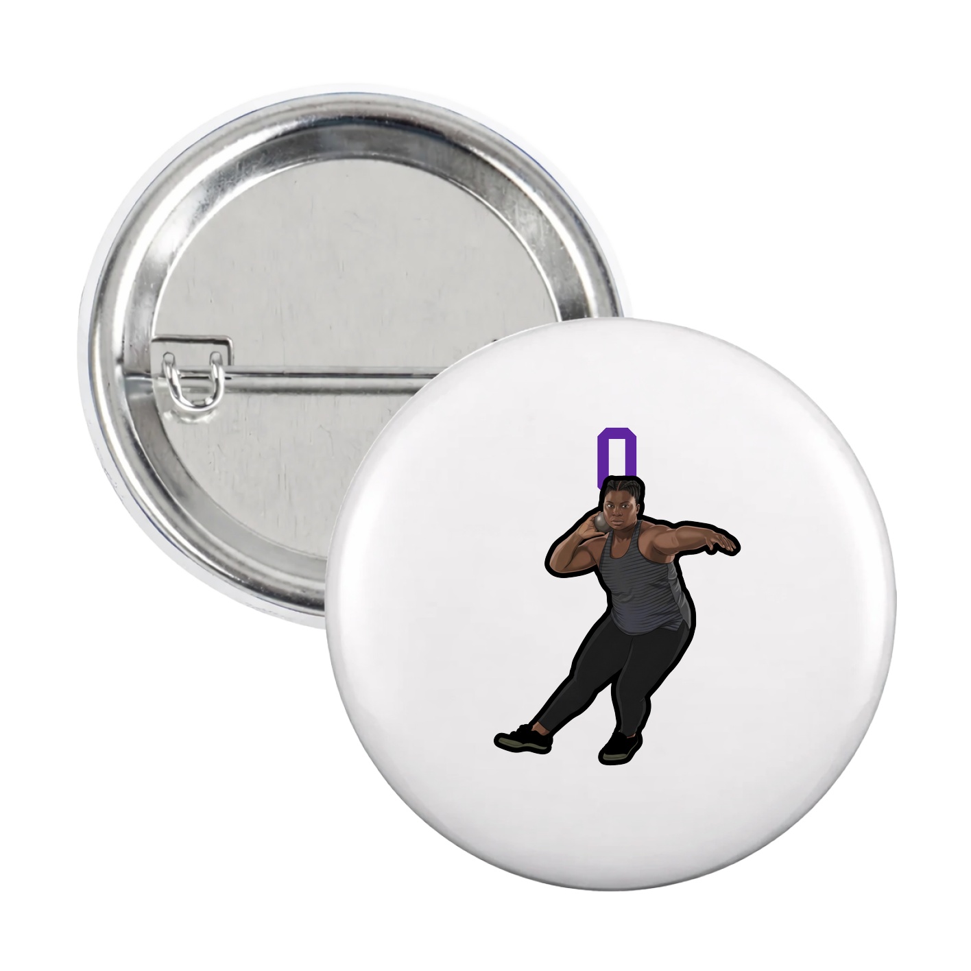 Game Day Button — Shirsey in White