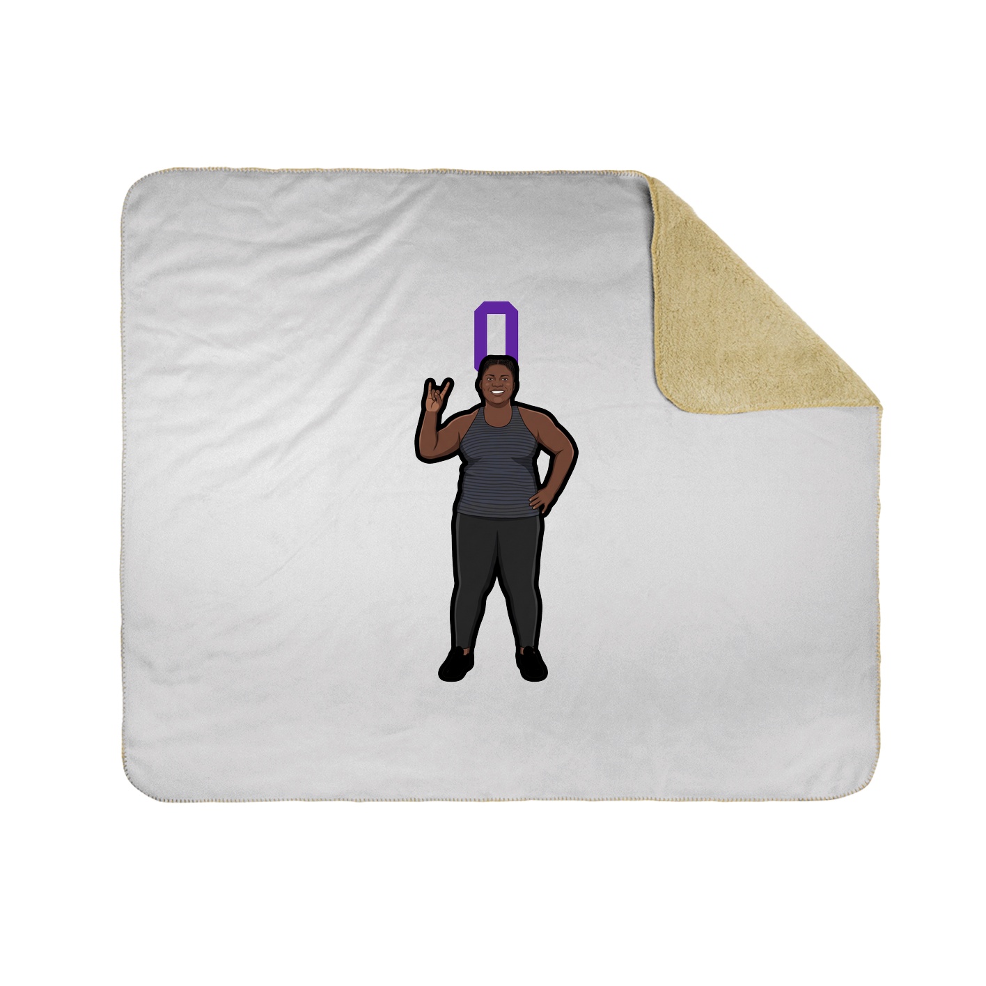 Throw Blanket — Shirsey in White