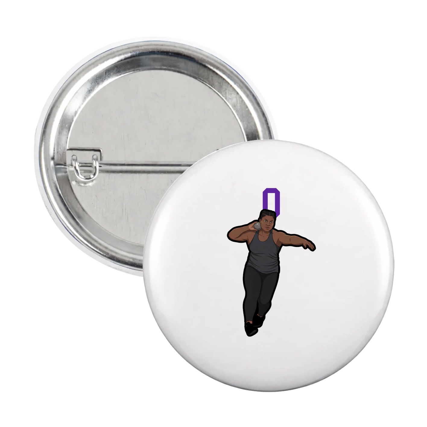 Game Day Button — Shirsey in White