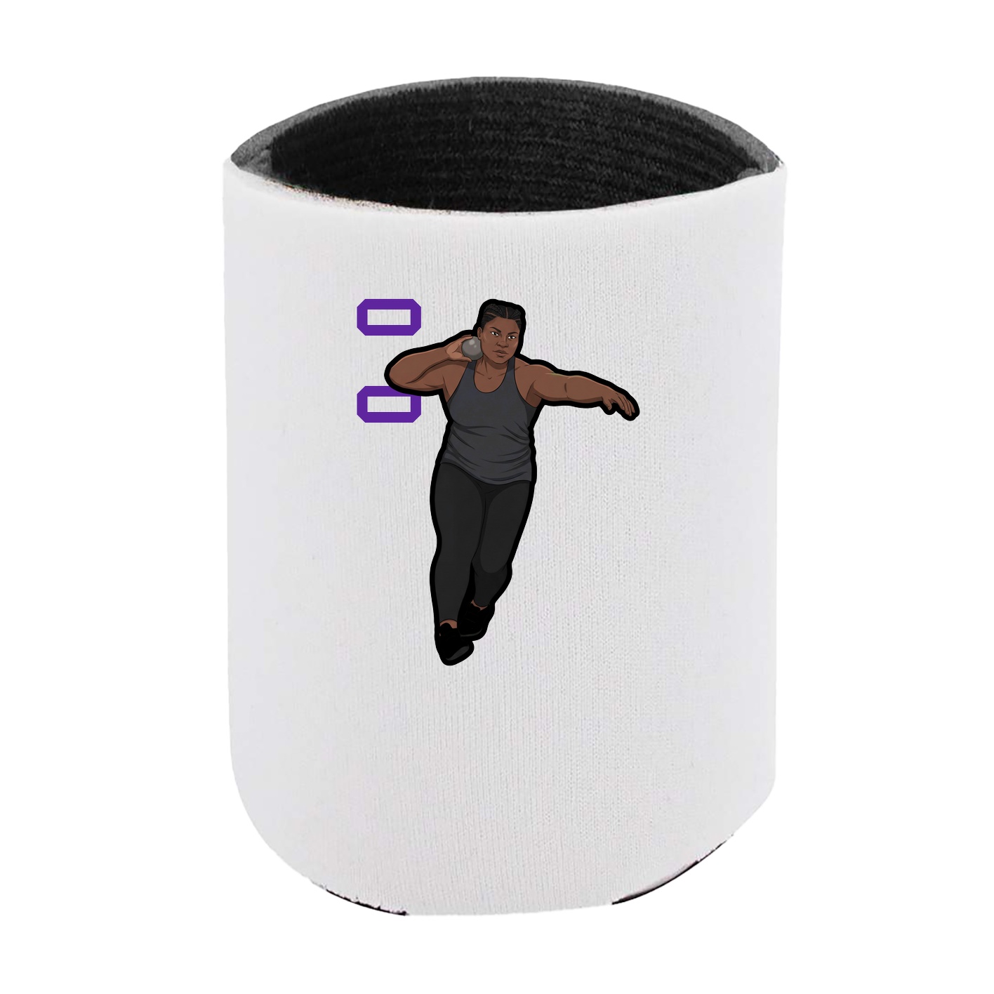 Can Holder — Name Vertical in White