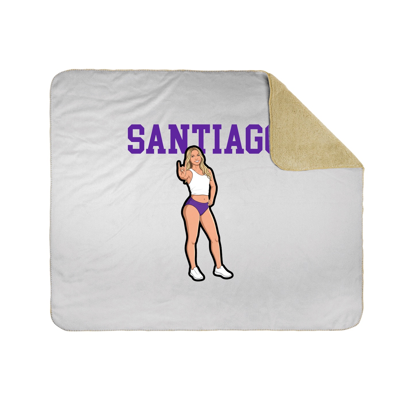 Throw Blanket — Shirsey in White