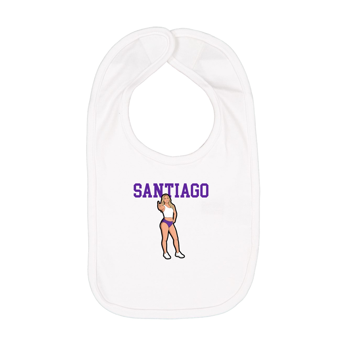 Infant Bib — Shirsey in White