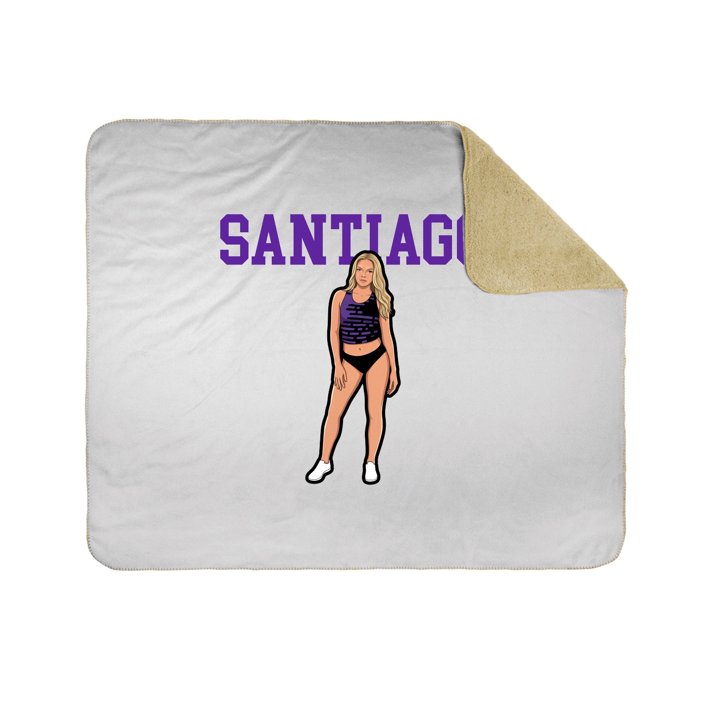 Throw Blanket — Shirsey in White