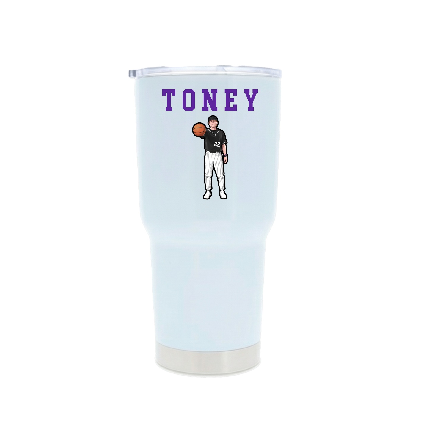 30oz Stainless Steel Tumbler — Shirsey in White