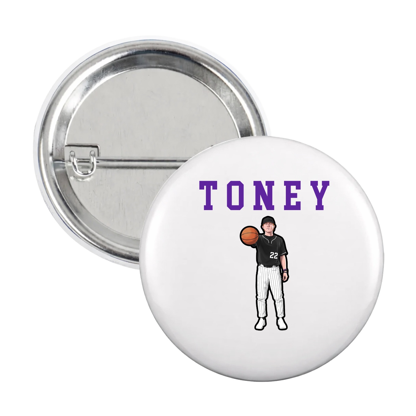 Game Day Button — Shirsey in White