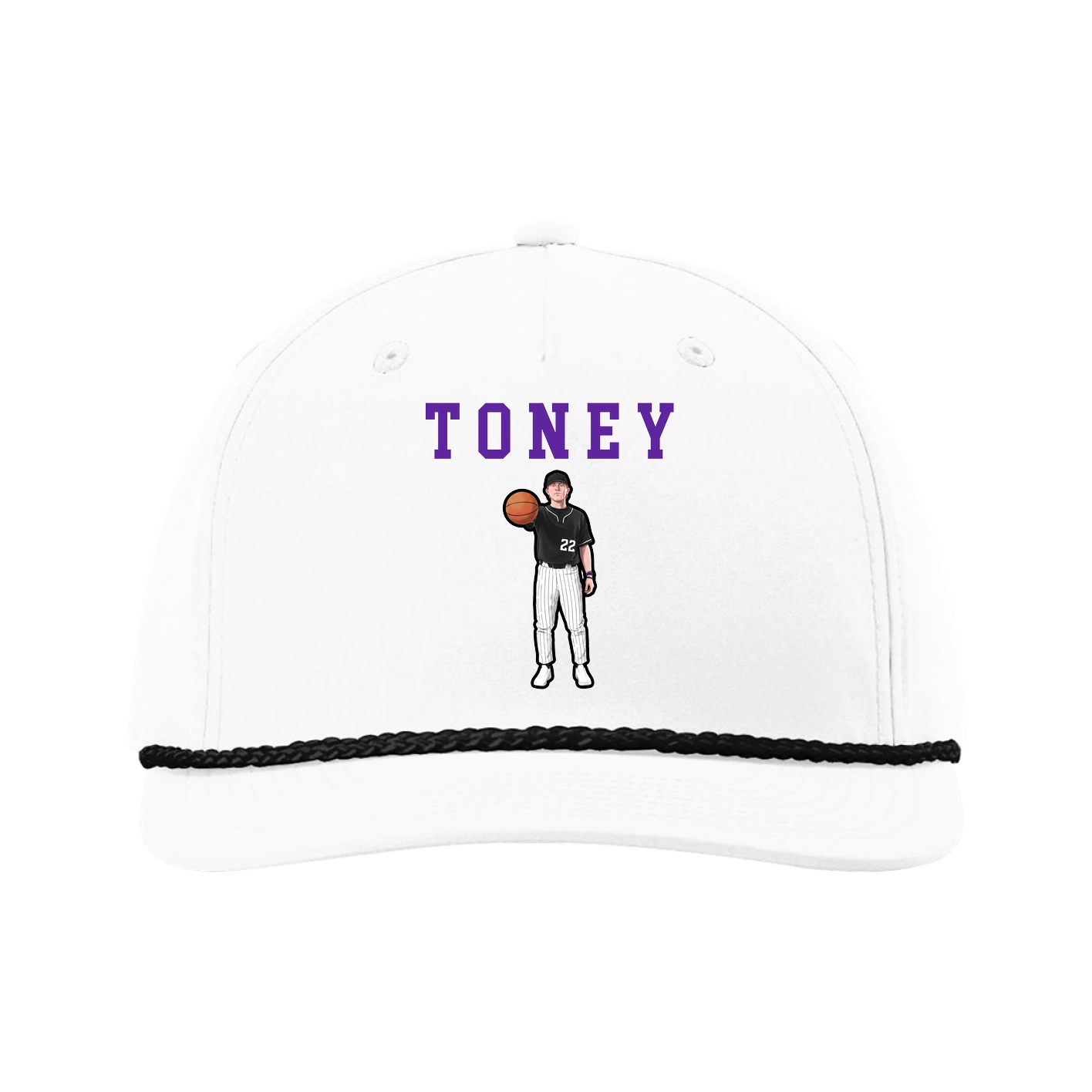 Five-Panel Classic Rope Cap — Shirsey in White