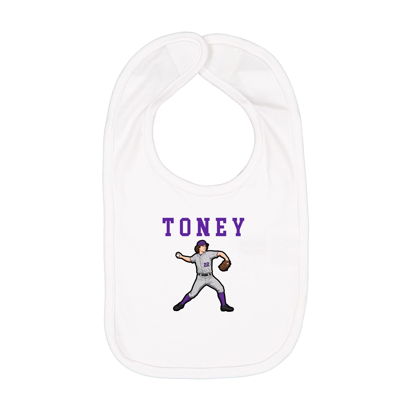Infant Bib — Shirsey in White