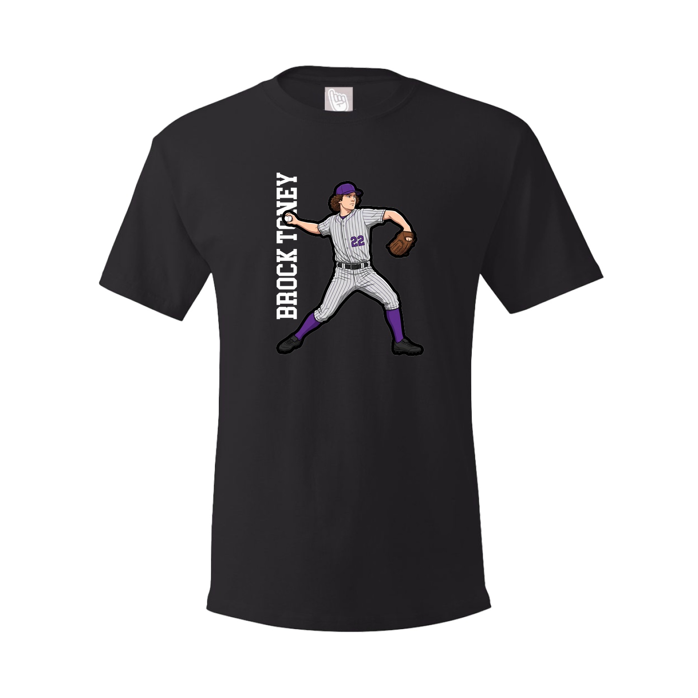 Tee — Name Vertical in Black