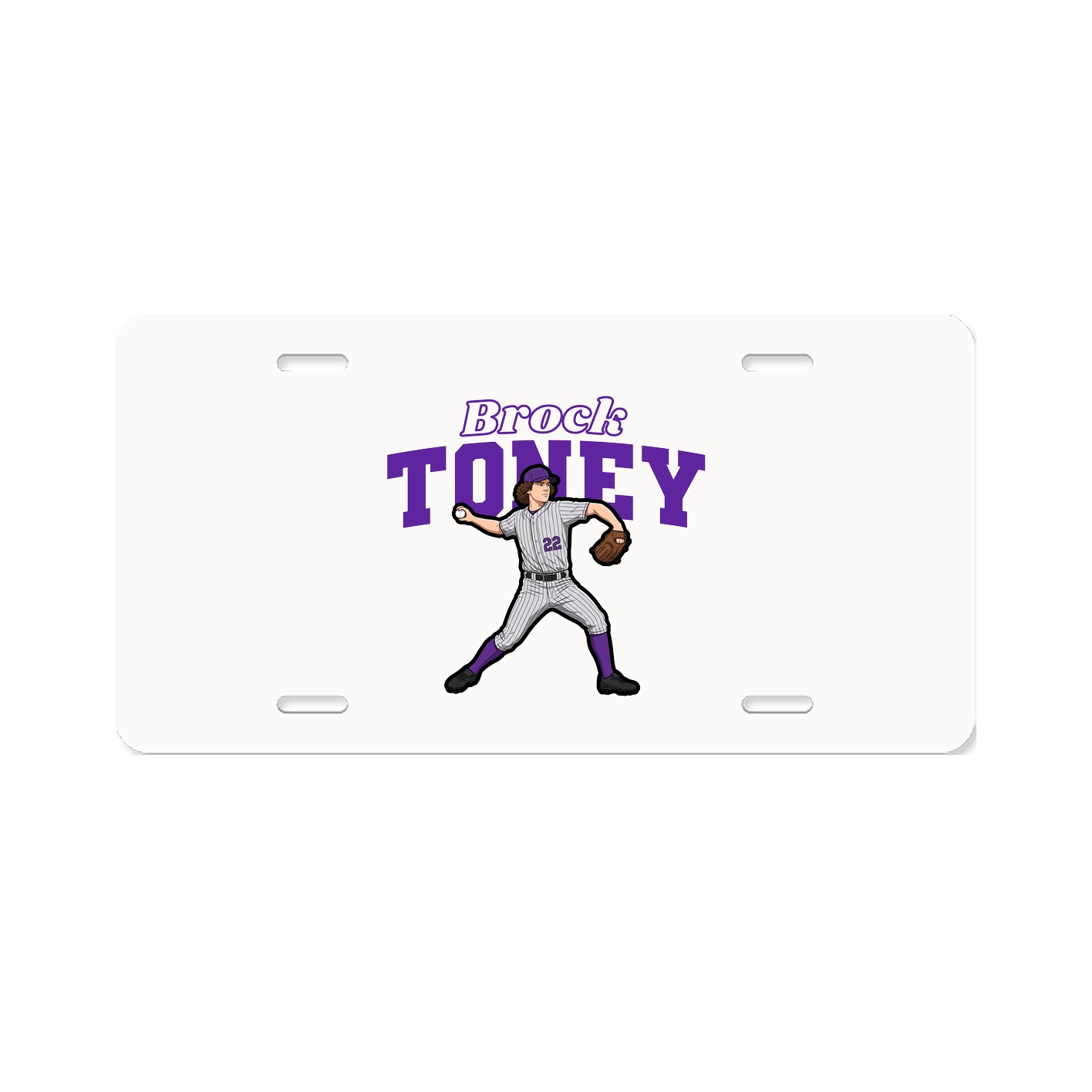 License Plate — Name Arch in Classic
