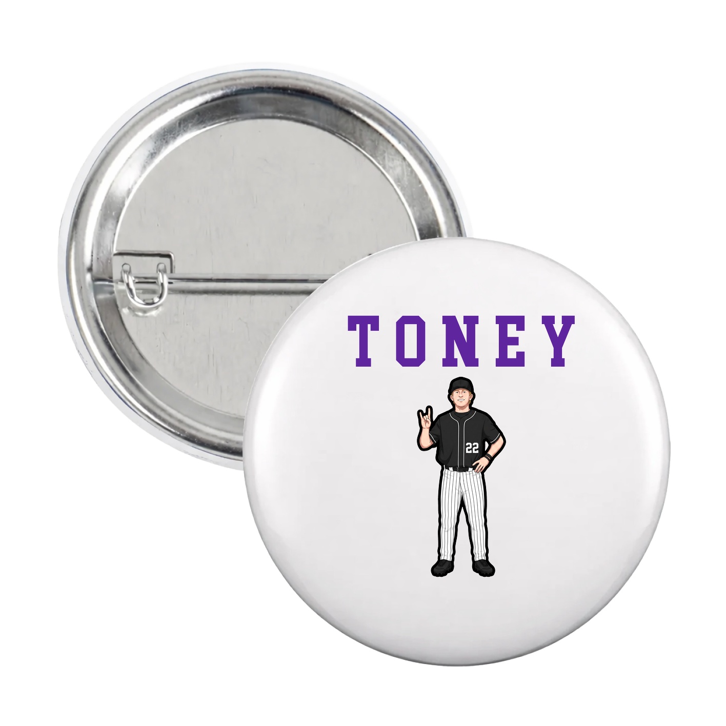 Game Day Button — Shirsey in White