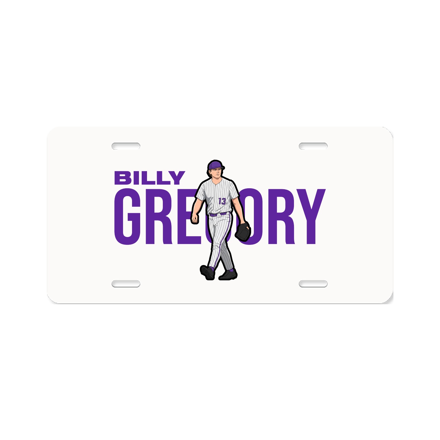 License Plate — Player Name in Classic
