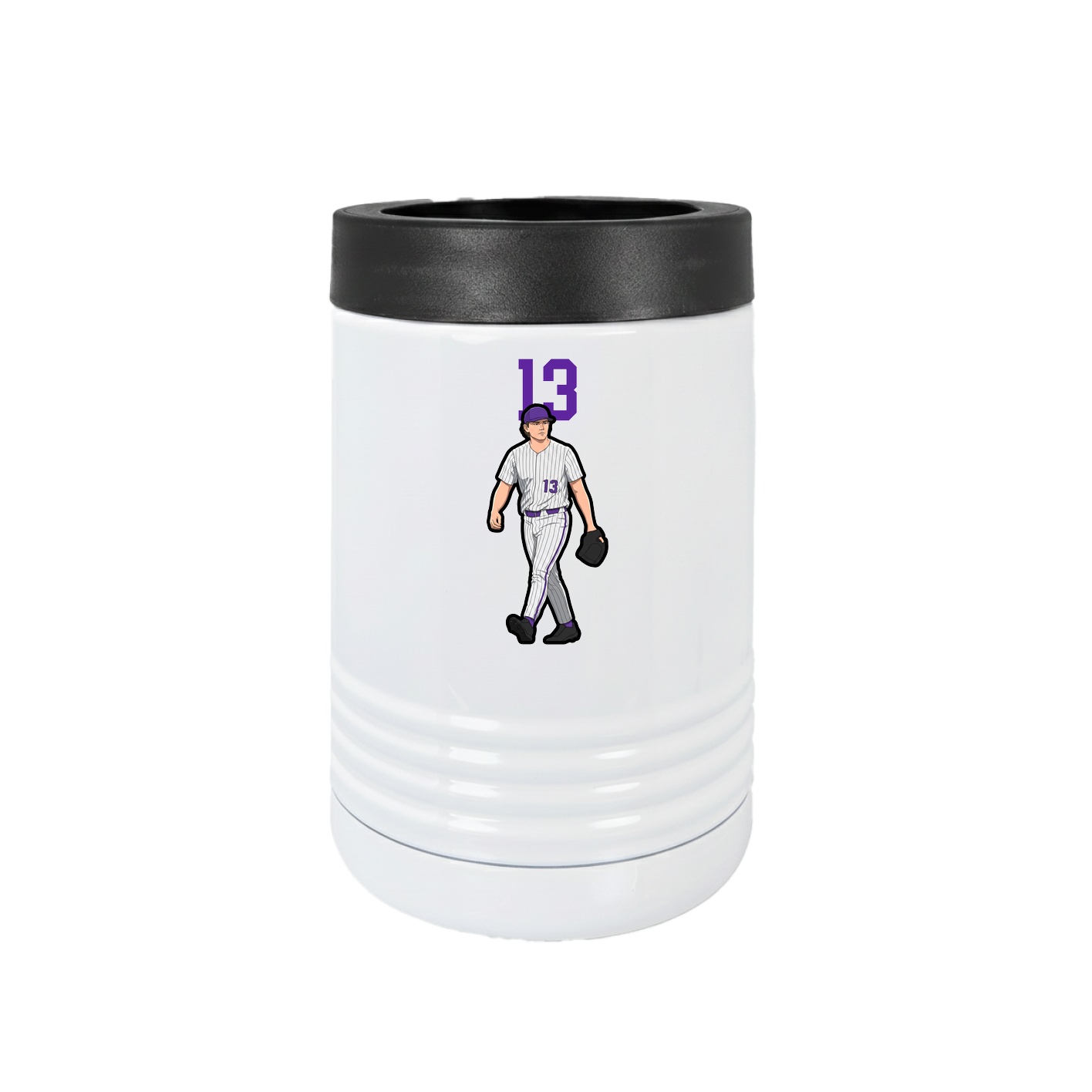 Beverage Holder — Number Top in White