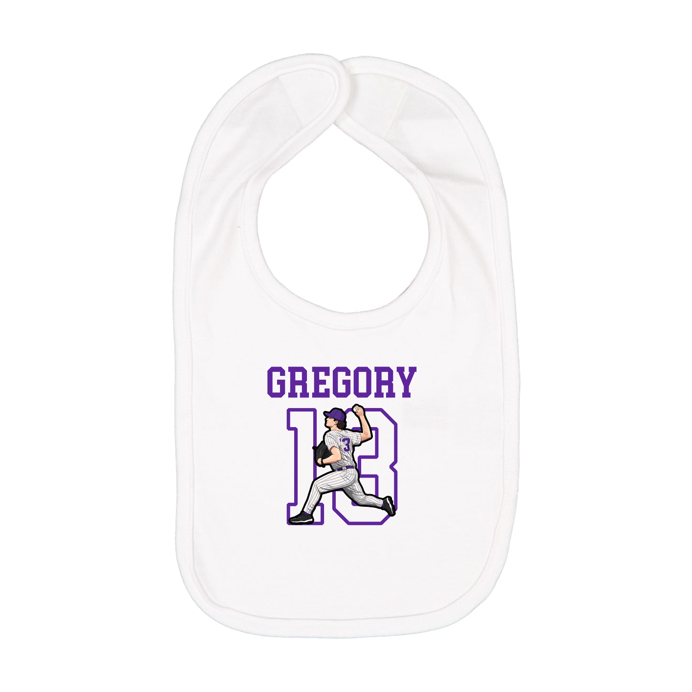 Infant Bib — Shirsey in White