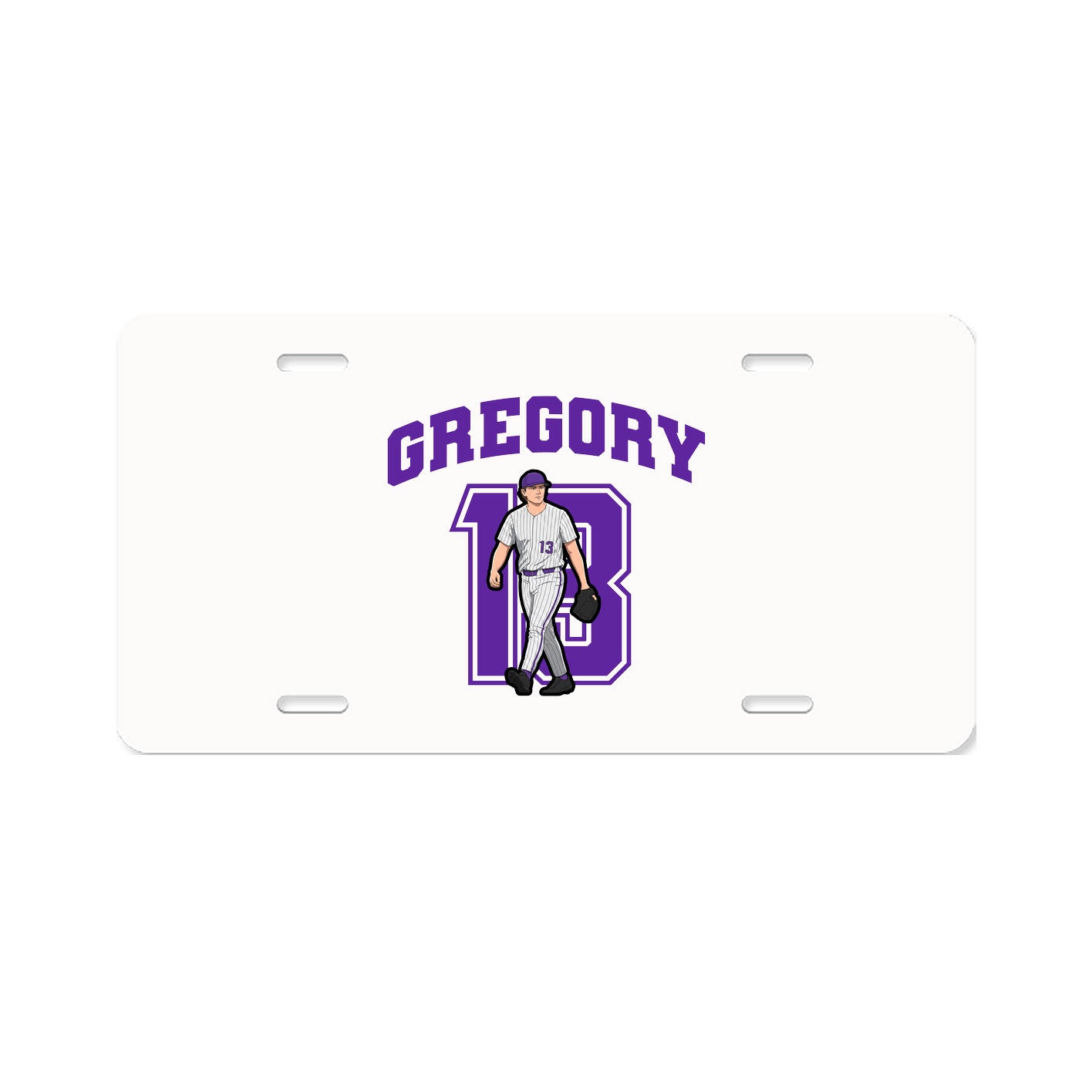 License Plate — Number in Classic