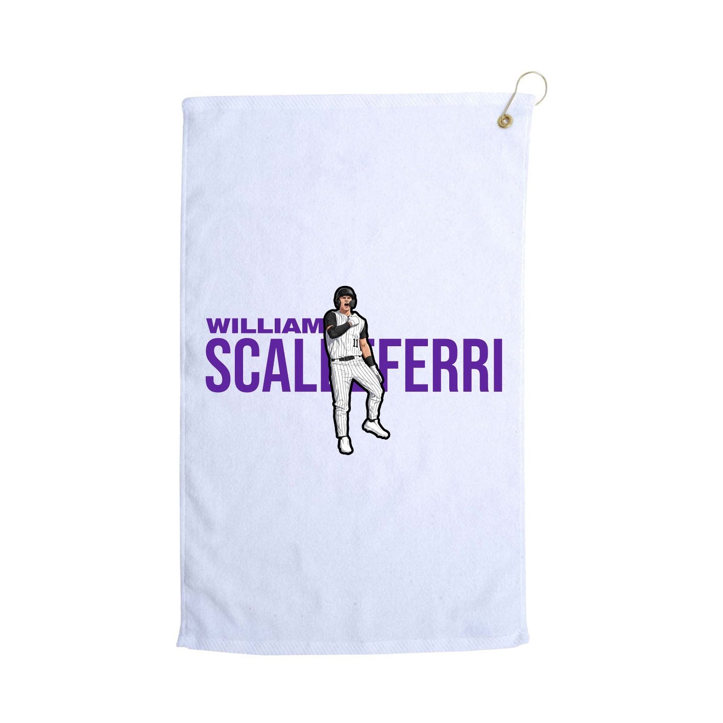 Golf Towel — Player Name in White