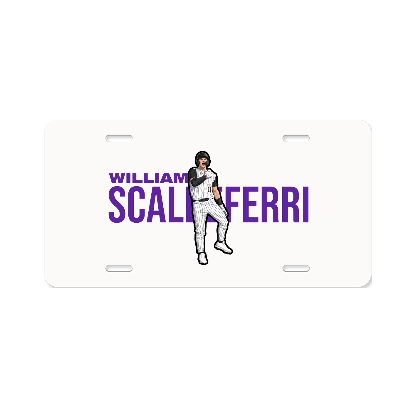 License Plate — Player Name in Classic