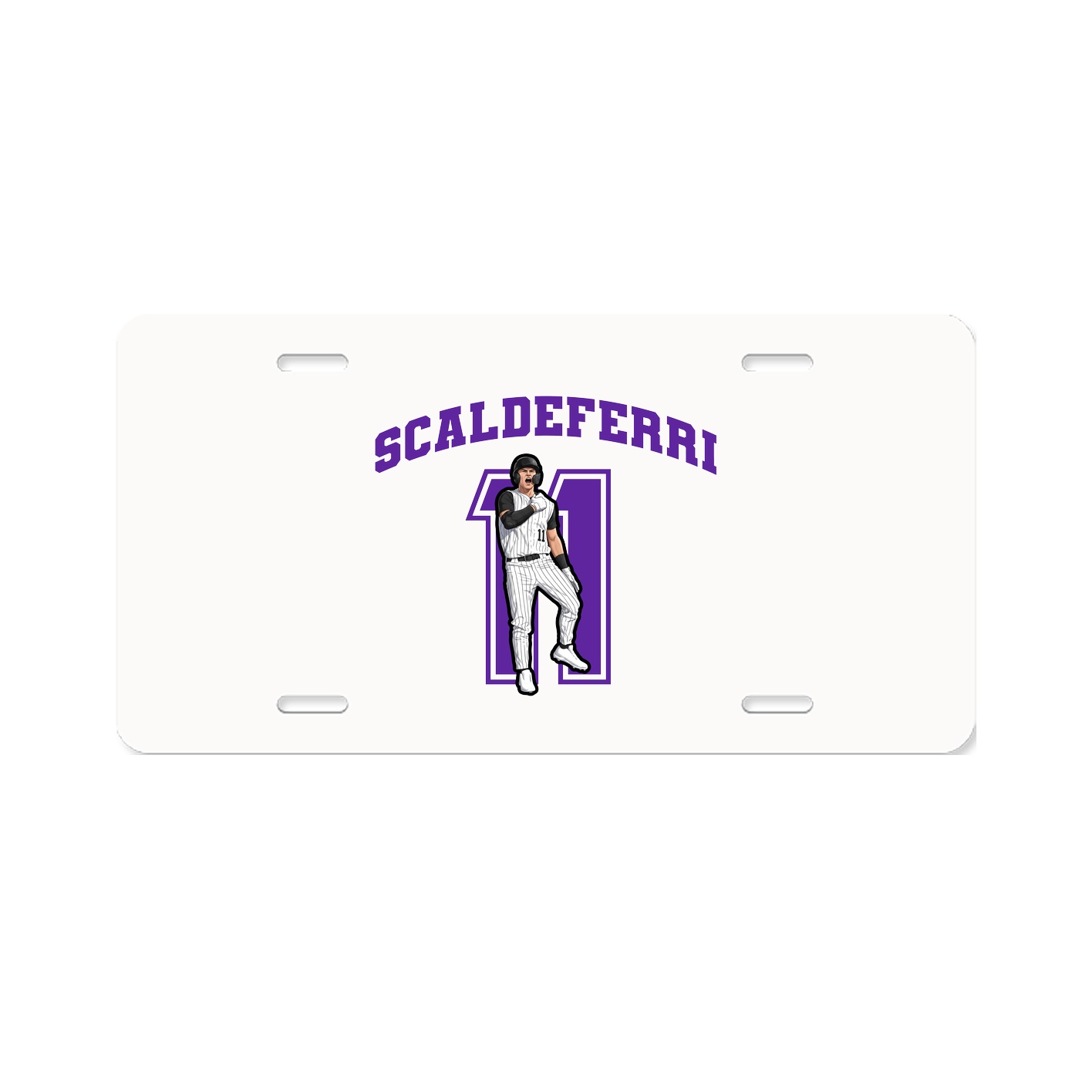 License Plate — Number in Classic